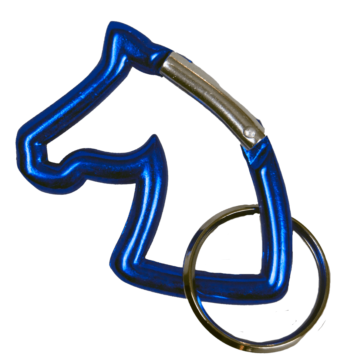 Blå häst-nyckelring