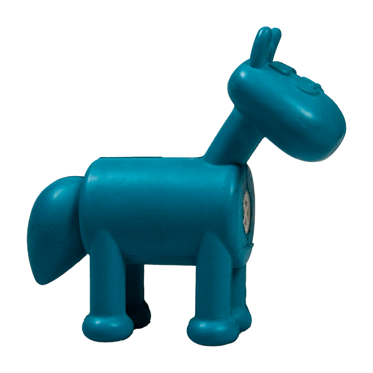 Blå häst i gummi- bra hundleksak