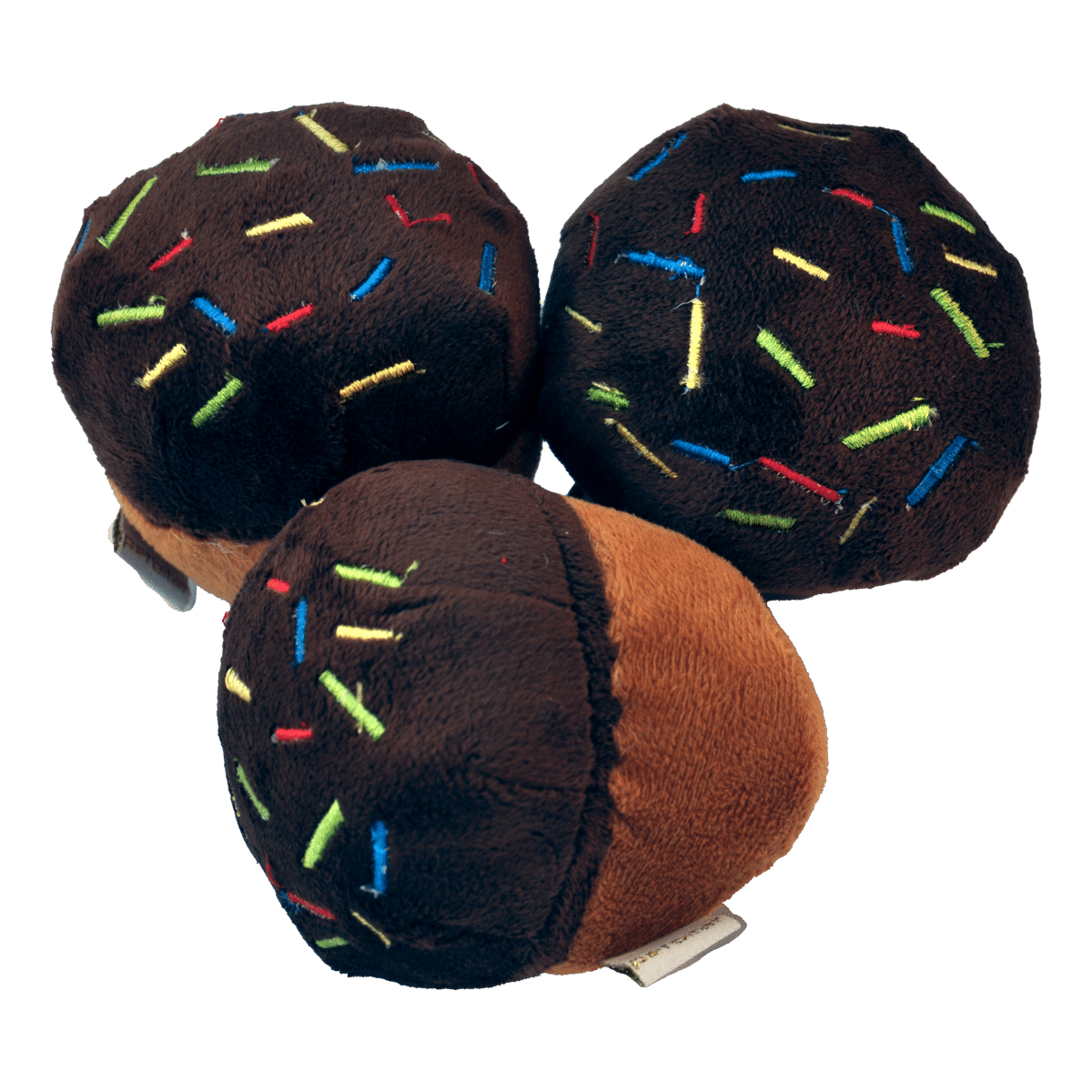 Leksak för små hundar- muffins med strössel i plysch