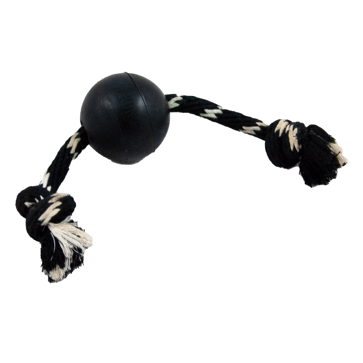 Svarta KONG extreme - hundboll med rep