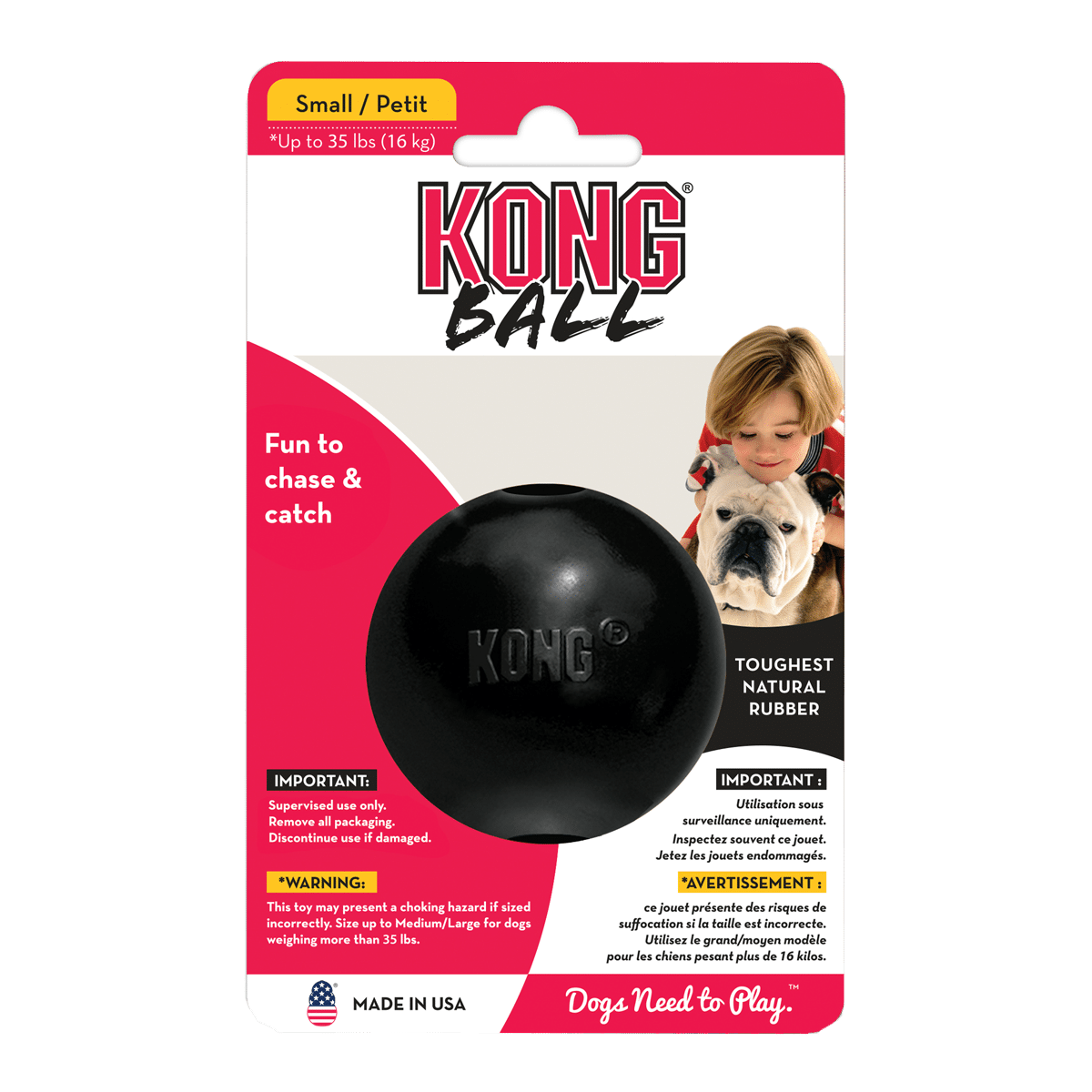 Extremt tålig hundleksak- Kongs boll