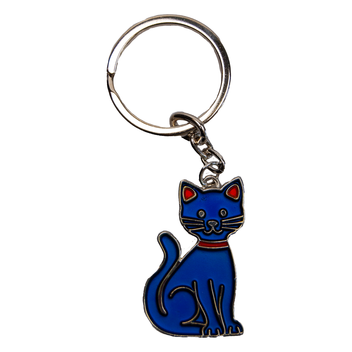 Gullig nyckelring med en katt som ändrar färg efter ditt humör