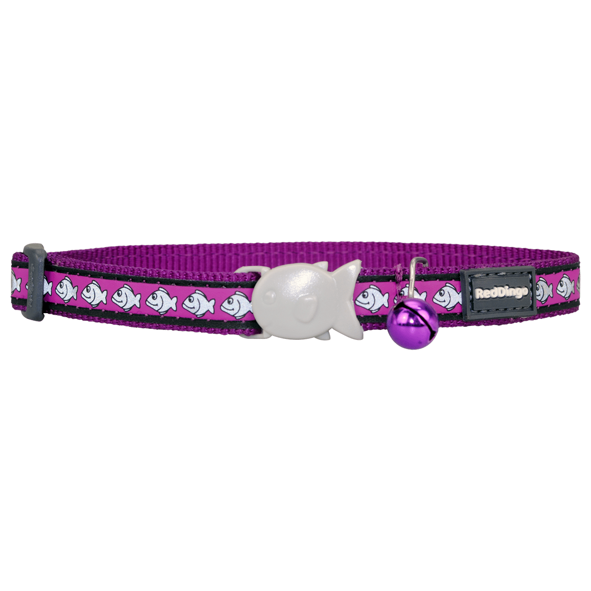 Reflexhalsband till katten -lila