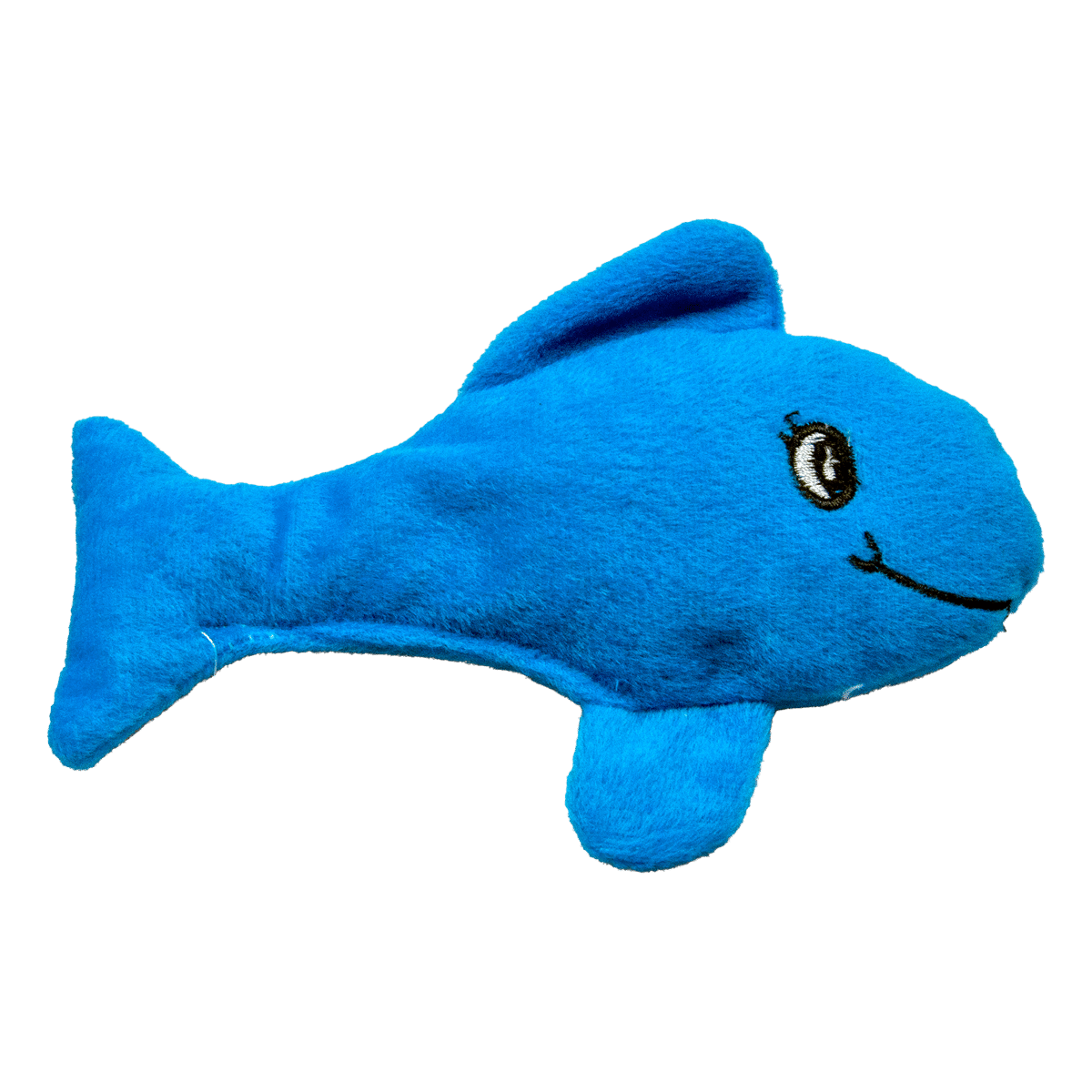 Liten blå fisk- kattleksak