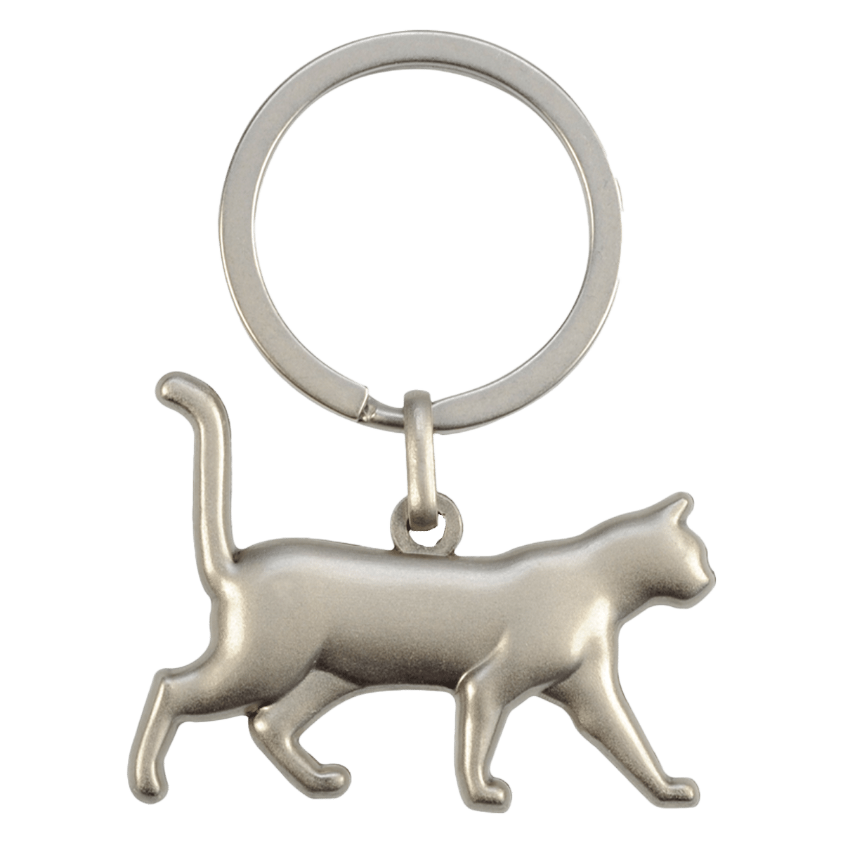 Stilren och elegant nyckelring i form av en katt i 3D