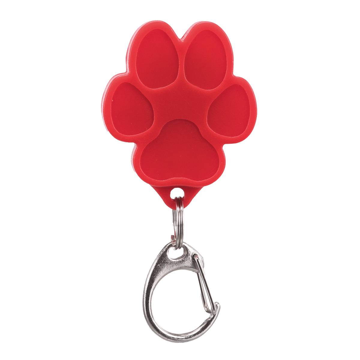 Röd USB-lampa i form av en hundtass